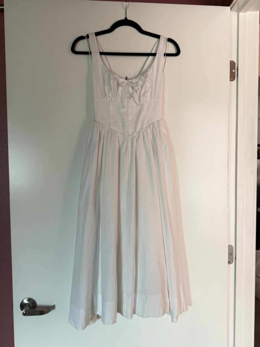 Reformation Balia Dress - White Linen - Picture 3 of 6